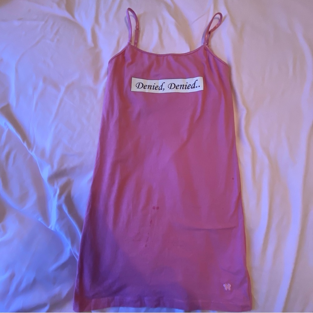 Y2K Aeropostale Pink "Denied, Denied.." Cami